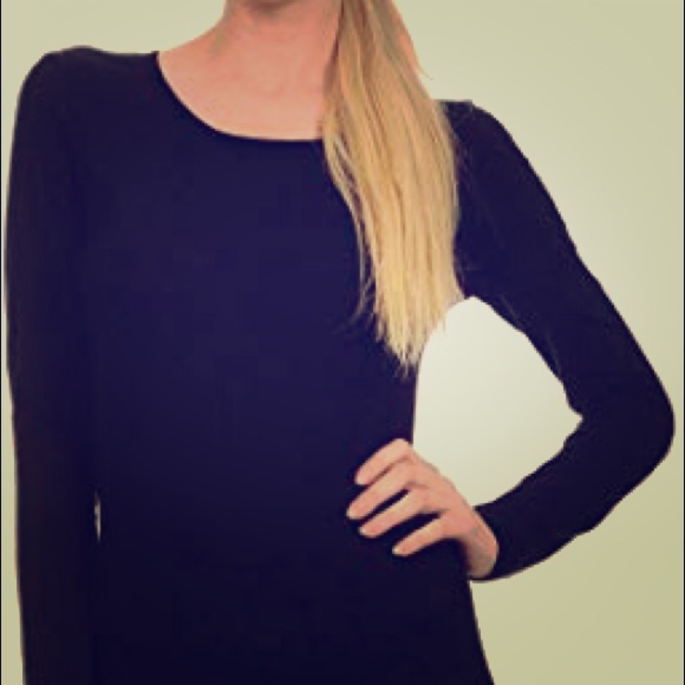 Sexy Cotton Crew Neck Long Sleeve T-shirt.